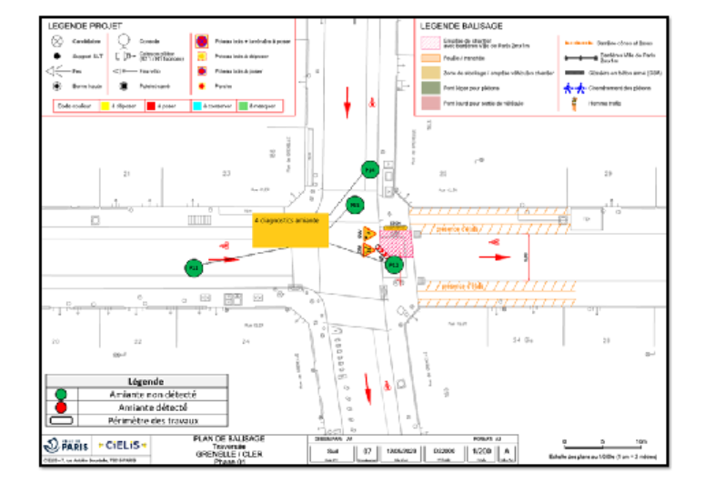 Cartographie Recherche amiante et HAP dans les enrobés de voiries