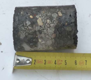 Mesure d'échantillon à tester à l'amiante